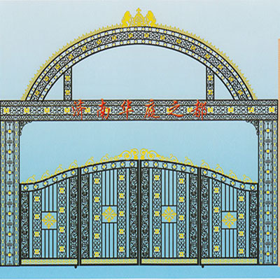 仿古庭院大门-11